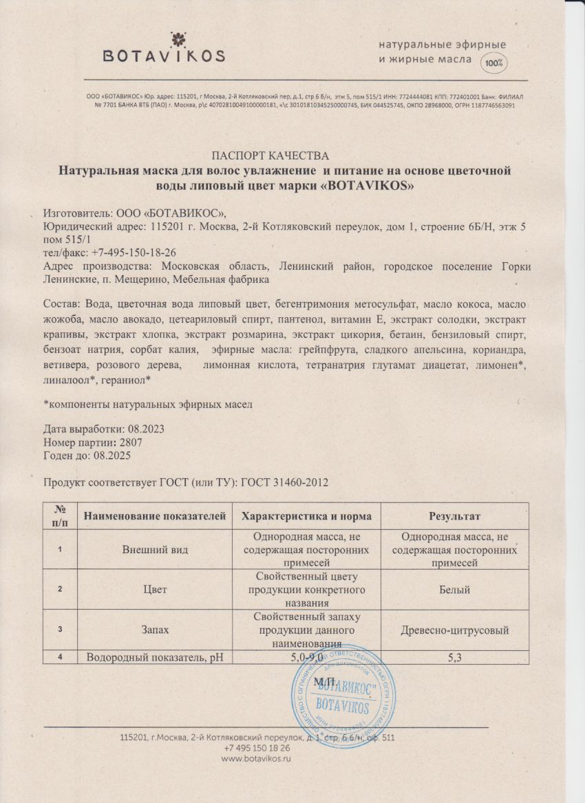 Паспорт №082023